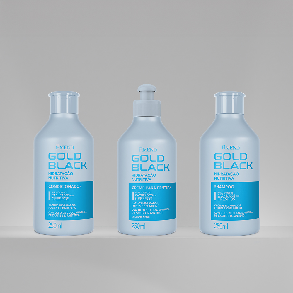 Kit Amend Gold Black Hidratação Nutritiva | 3 produtos image number 2